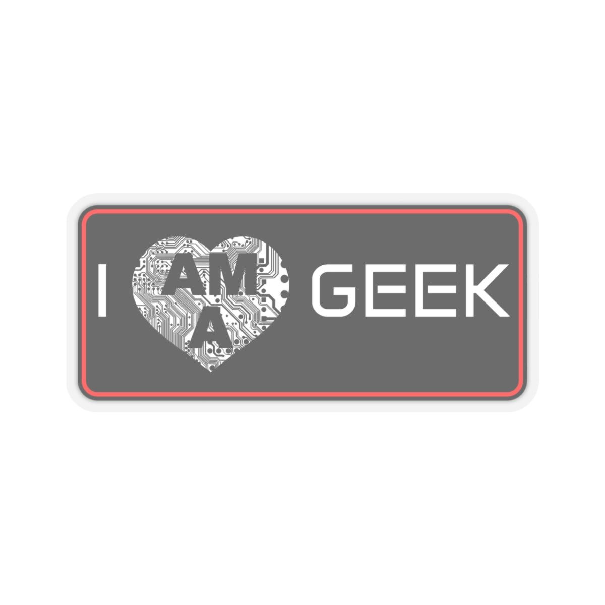 Rogue 15 I Am a Geek Sticker
