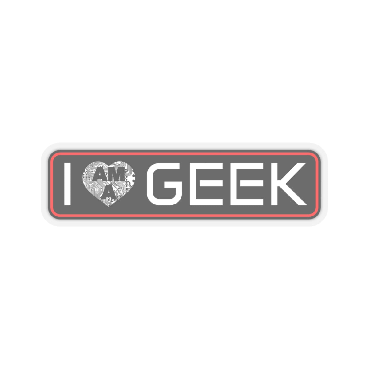 Rogue 15 I Am a Geek Sticker