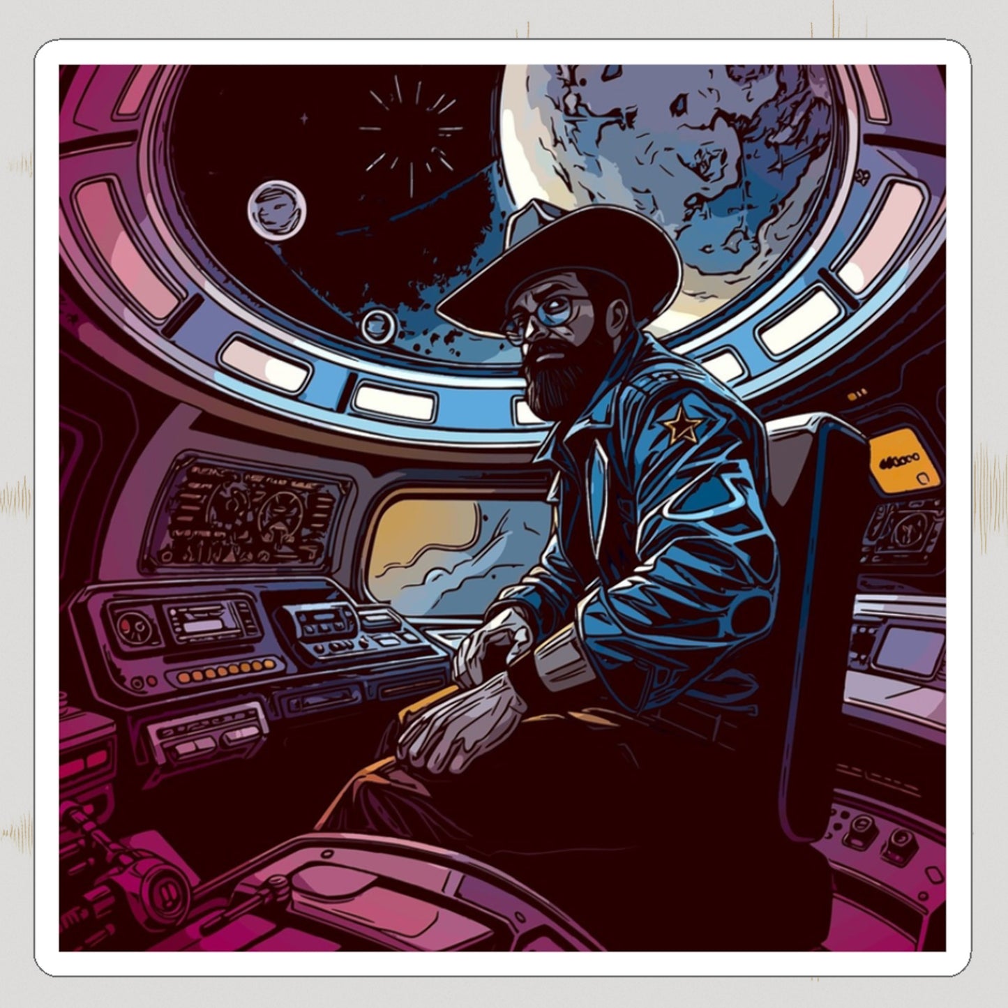 Near Tao Galactic Drifter Sticker