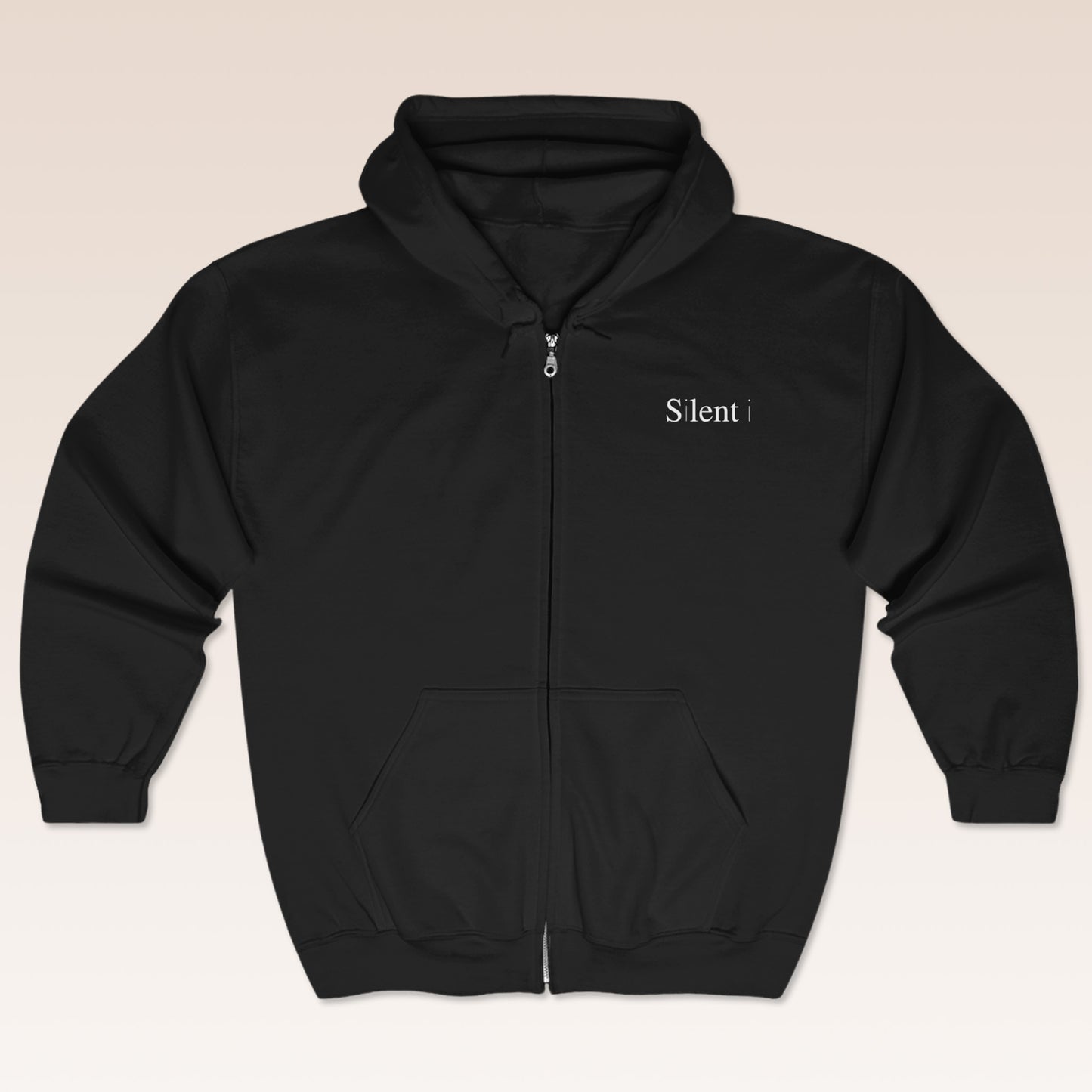 Silent i Unisex Full Zip Hooded Sweatshirt