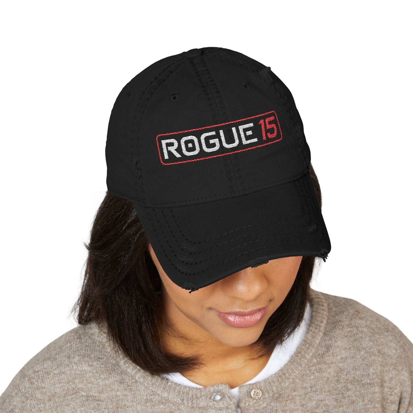 Rogue 15 Embroidered Distressed Hat