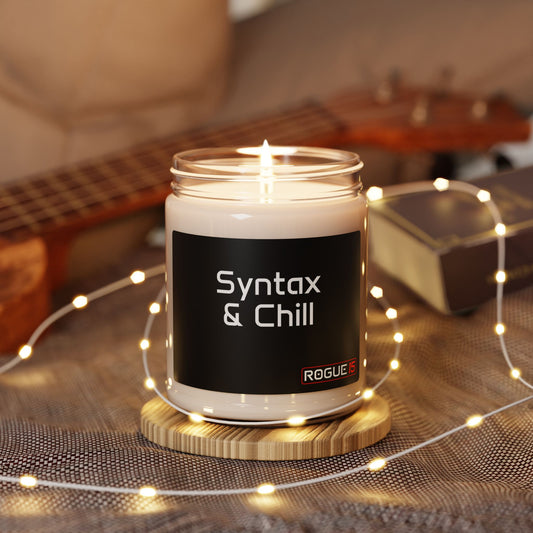 Rogue 15 "Syntax & Chill" Soy Candle (Cinnamon & Vanilla), 9oz
