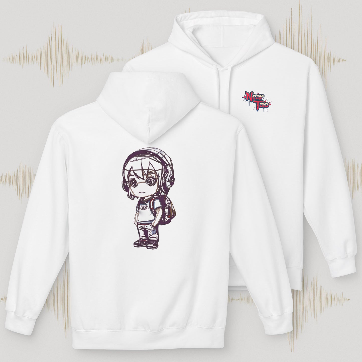 Near Tao Chibi DJ Unisex Fleece Hoodie